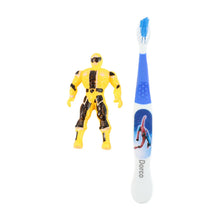 Kids Toothbrush Set with Cartoon Robot Toy - justgrabit.in | Just Grab It