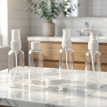 5 - in - 1 Refillable Travel Cosmetic Bottle Set - justgrabit.in | Just Grab It
