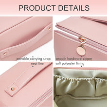 Portable Multi - Compartment Makeup & Toiletry Organizer Pouch (1 Pc) - justgrabit.in | Just Grab It