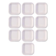 Disposable Square Food Serving Tray Set (10 Pc) - justgrabit.in | Just Grab It