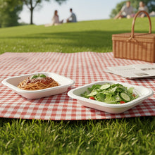 Disposable Square Food Serving Tray Set (10 Pc) - justgrabit.in | Just Grab It