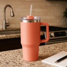 Peach Extra Large Insulated Travel Mug, Tumbler (1200ML - 1 Pc) - justgrabit.in | Just Grab It