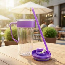 Kiddie Style Plastic Tumbler with Straw and Handle (500 ML Approx) - justgrabit.in | Just Grab It