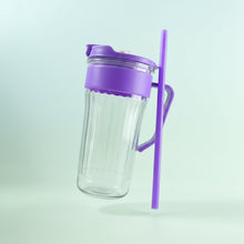 Kiddie Style Plastic Tumbler with Straw and Handle (500 ML Approx) - justgrabit.in | Just Grab It