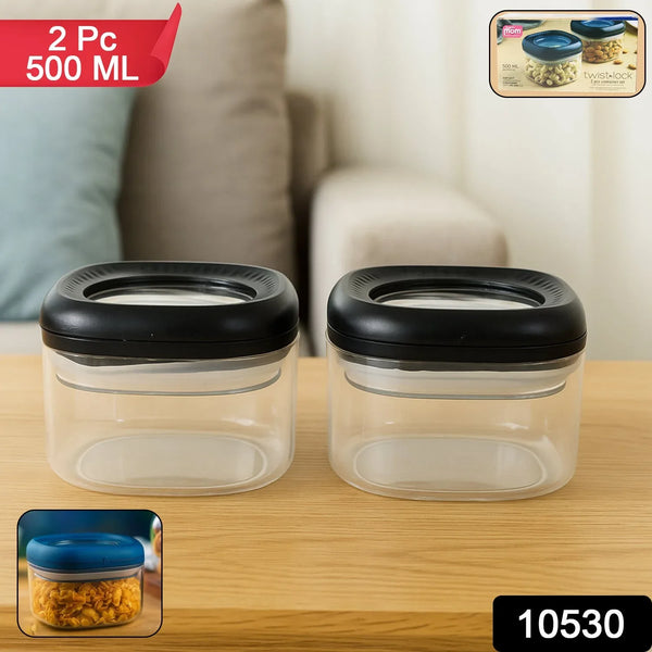 Supermom Plastic Twist & Lock Storage Container Set (500ML / 2 Pc ) - Justgrabit Inc.