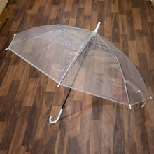 Premium Transparent Dome Umbrella with Curved Handle (1 Pc) - justgrabit.in | Just Grab It