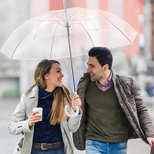 Premium Transparent Dome Umbrella with Curved Handle (1 Pc) - justgrabit.in | Just Grab It