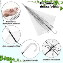 Premium Transparent Dome Umbrella with Curved Handle (1 Pc) - justgrabit.in | Just Grab It
