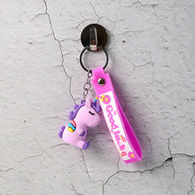 Cute Cartoon Silicone 3D Key Chain with Metal Hook & Strap (Pack of 1) - justgrabit.in | Just Grab It
