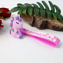 Cute Cartoon Silicone 3D Key Chain with Metal Hook & Strap (Pack of 1) - justgrabit.in | Just Grab It