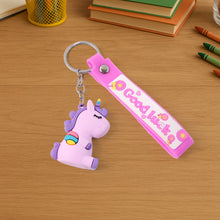 Cute Cartoon Silicone 3D Key Chain with Metal Hook & Strap (Pack of 1) - justgrabit.in | Just Grab It