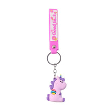 Cute Cartoon Silicone 3D Key Chain with Metal Hook & Strap (Pack of 1) - justgrabit.in | Just Grab It