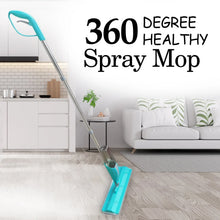 Cleaning 360 Degree Healthy Spray Mop with Removable Washable Cleaning Pad - Justgrabit Inc.