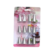 Cake Decorating Stainless Steel Nozzle (12pcs) - Justgrabit Inc.