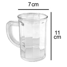 Unbreakable Drinking Plastic Type Glass Set, Beer Mug, Set of 4 PCs, Transparent - Justgrabit Inc.