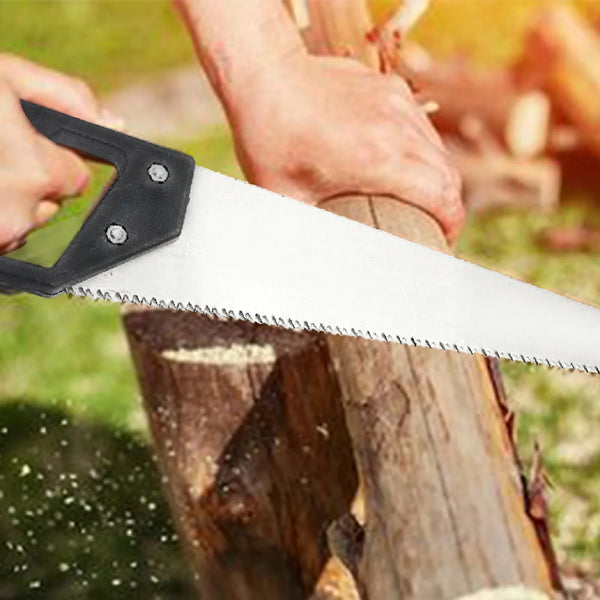 Powerful Hand Saw with Hardened Steel blades 450mm - Justgrabit Inc.