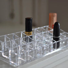 Acrylic Multi Purpose Lipstick Cosmetics Stand Display Holder 24 Section - Justgrabit Inc.