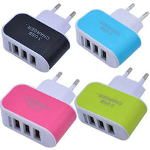 Triple USB 3 Port Wall AC Adapter Charger for Mobile Phone (1Pc Only) - Justgrabit Inc.