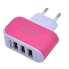 Triple USB 3 Port Wall AC Adapter Charger for Mobile Phone (1Pc Only) - Justgrabit Inc.