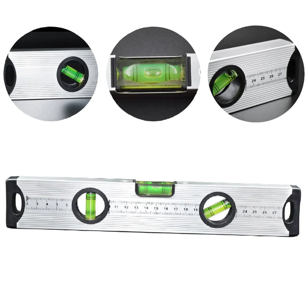 28 cm Aluminum Alloy Magnetic Torpedo Level Metric Rulers - Justgrabit Inc.