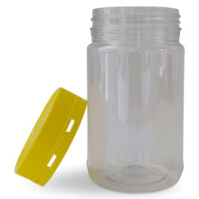 NNEDSZ 10x 500g Plastic Honey Jars + Lids - Round Clear Food Grade Packaging Containers - justgrabit.in | Just Grab It
