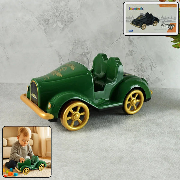Funwoods Friction - Powered Vintage Car Toy - (1 Pc) - justgrabit.in | Just Grab It