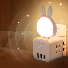 Cute USB Rabbit Night Light with Sound / Voice Activation - justgrabit.in | Just Grab It