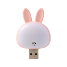 Cute USB Rabbit Night Light with Sound / Voice Activation - justgrabit.in | Just Grab It