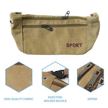 Multipurpose Canvas Waist Pouch Sling Bag (1 Pc) - justgrabit.in | Just Grab It