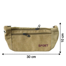 Multipurpose Canvas Waist Pouch Sling Bag (1 Pc) - justgrabit.in | Just Grab It