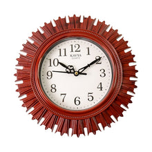 Wooden Look Round Wall Clock – Battery Operated Easy - to - Read Design for Home/Office - justgrabit.in | Just Grab It