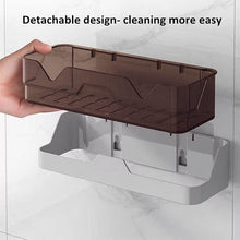 Wall Mounted Self Adhesive Plastic Storage Shelf (1 Pc) - justgrabit.in | Just Grab It
