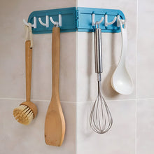 Foldable Rotating Wall - Mounted Multipurpose Hook Rack (1 Pc) - justgrabit.in | Just Grab It