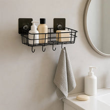 Heavy - Duty Self - Adhesive Wall Storage Baskets with Hooks (Pack of 2) - justgrabit.in | Just Grab It