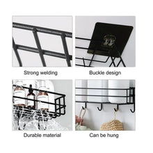 Heavy - Duty Self - Adhesive Wall Storage Baskets with Hooks (Pack of 2) - justgrabit.in | Just Grab It