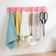 Foldable Rotating Wall - Mounted Multipurpose 6 Hook Rack (1 Pc) - justgrabit.in | Just Grab It