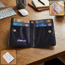Compact Marble Finish Snap Button Card Holder Wallet (1 Pc) - justgrabit.in | Just Grab It