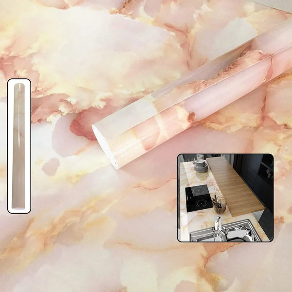 Marble Pattern Wallpaper Roll - 40cm x 1 meter (1 Pc) - justgrabit.in | Just Grab It