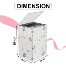 Printed Protective Washing Machine Cover for Top Load (55 × 58 × 87 cm) - justgrabit.in | Just Grab It