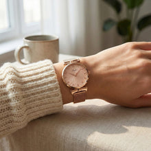 Elegant Rose Gold Finish Analog Wrist Watch (1 Pc) - justgrabit.in | Just Grab It