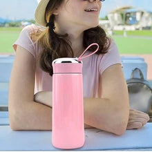 Water Bottle 400 ML Leak Proof Glass Bottle for Daily Water Intake 1 Pc - justgrabit.in | Just Grab It