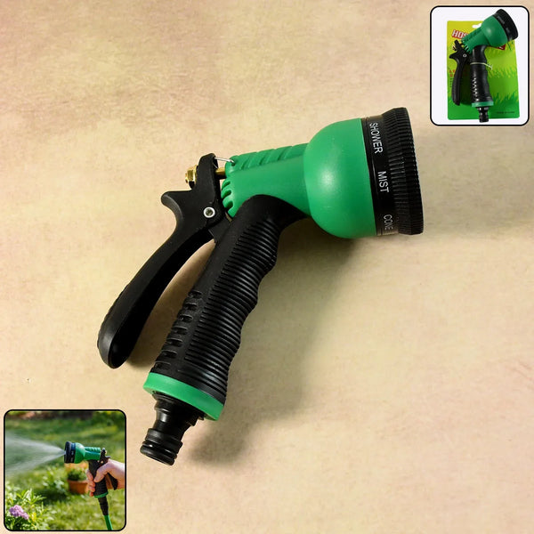 Multi - Pattern Garden Hose Spray Nozzle (1 Pc) - justgrabit.in | Just Grab It