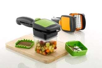Premium Vegetable Dicer Multi Chopper Set 5 in 1 Cutting Blades - Justgrabit Inc.