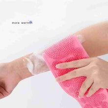 Eco - Friendly Silicone Shower Brush & Back Scrubber Towel - Justgrabit Inc.