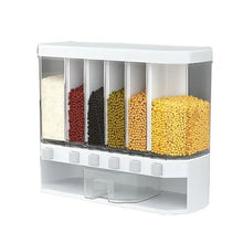 Wall - Mounted Cereals Dispenser Press Grain Storage Tank - Justgrabit Inc.