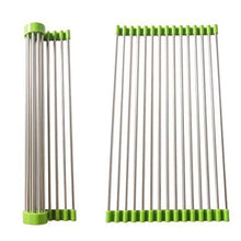 Foldable Drain Rack Kitchen Sink Roll up Dish Drying Rack Portable Dish Rack - Justgrabit Inc.