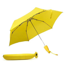 Stylish Banana Shaped Mini Foldable Umbrella - justgrabit.in | Just Grab It