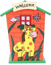 Cute Cartoon House Shaped Lovely Wooden Piggy Bank Money Bank - Justgrabit Inc.