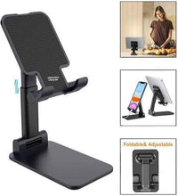 Foldable Mobile Stand with Angle Adjustable Desktop Table Mobile Holder - Justgrabit Inc.