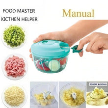 Handy Mini Plastic Vegetable Chopper Cutter, Onion Chopper Vegetables for Kitchen Accessories with 3 Blades - Justgrabit Inc.